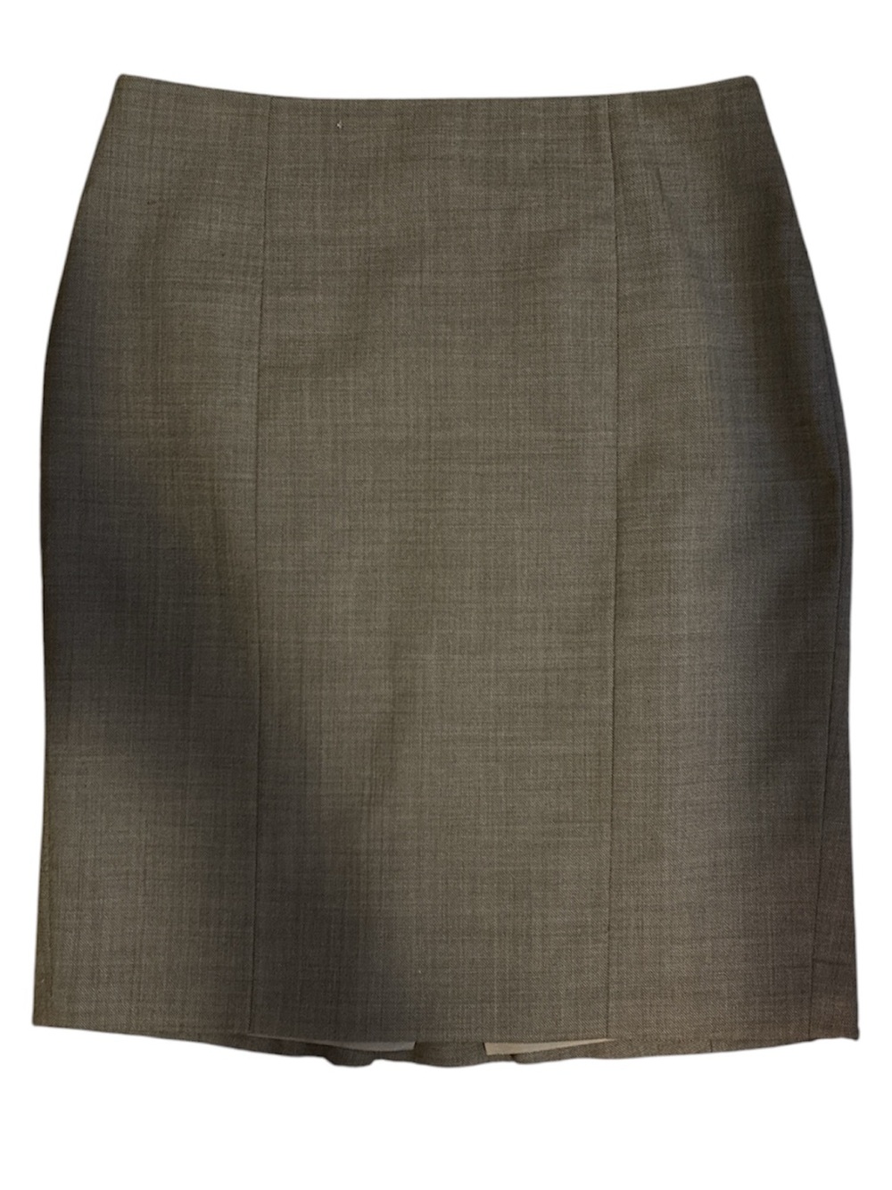 Ann Taylor Taupe Textured Pencil Skirt